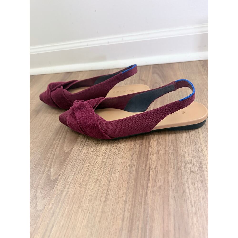 Rothy's The Twist Point Cabernet Slingback Shoe-Size 6.5 - Picture 6 of 9